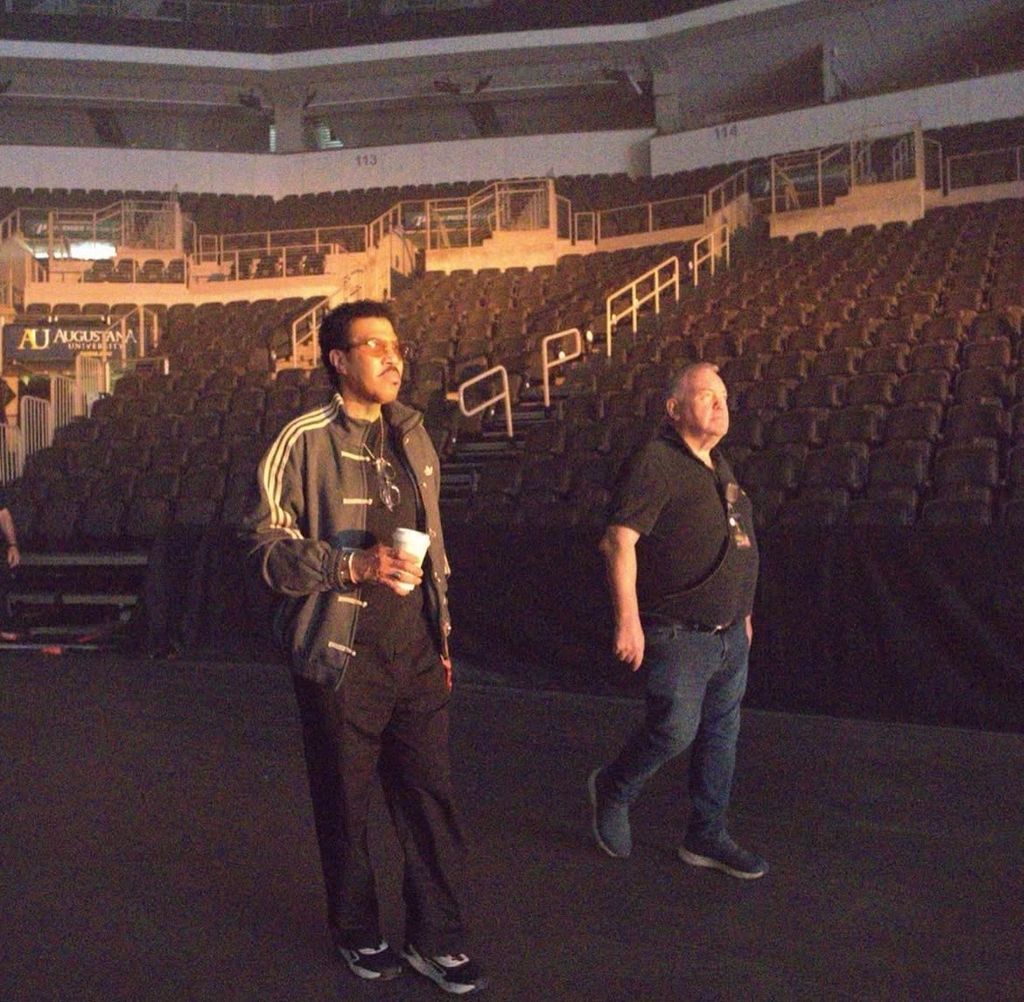 Lionel Richie antes de su concierto