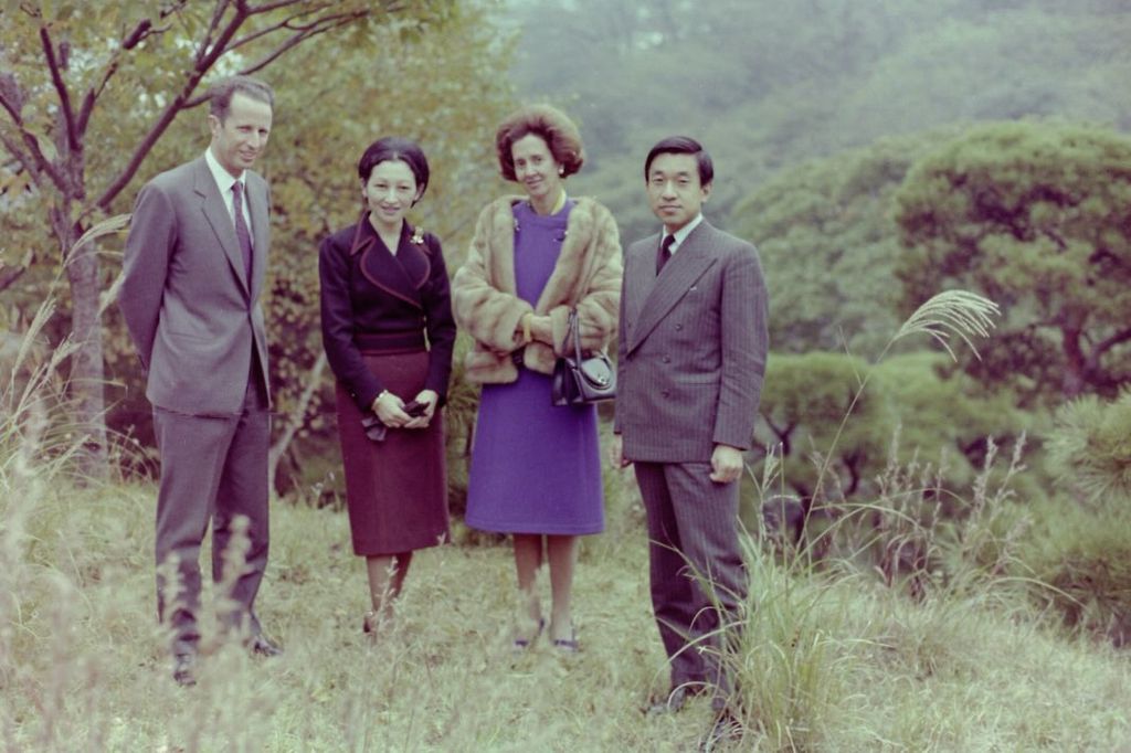 El rey Balduino y Fabiola de Bélgica junto a Akihito y Michiko
