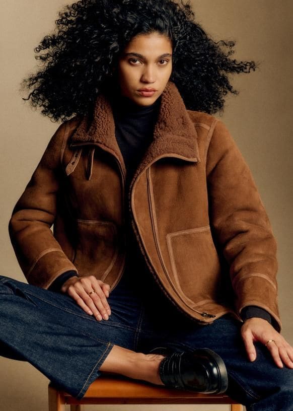 Cazadora de piel otoño/invierno 2025-2026 Sézane