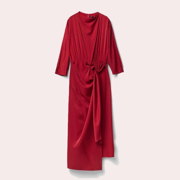 Vestido nudo midi Sfera