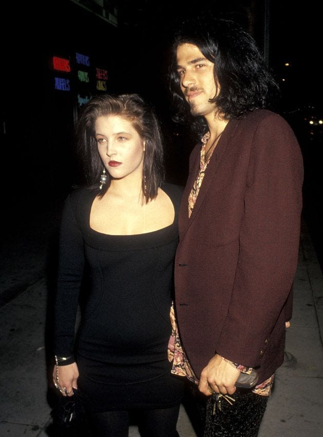 Lisa Marie Presley con Danny Keough
