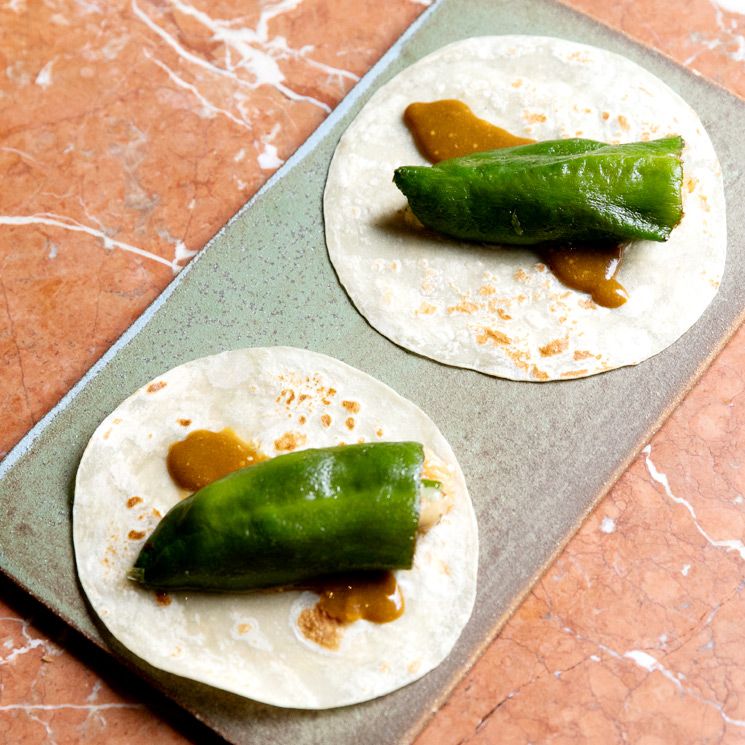 Tacos de langostinos