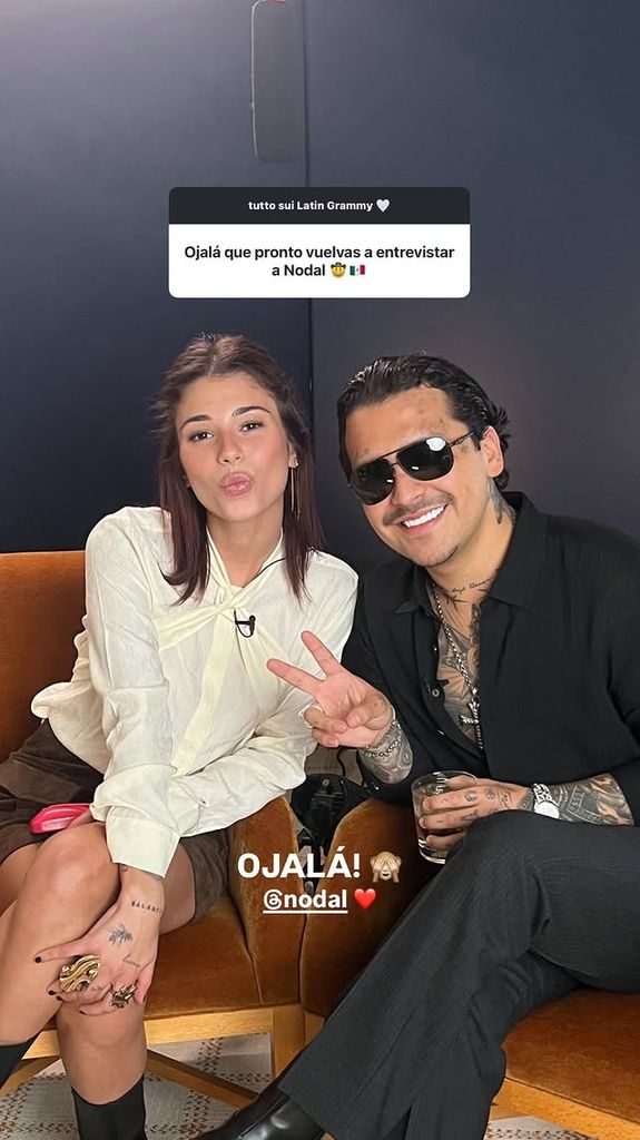 Nodal concedió una entrevista a la creadora de contenido italo-brasileña Jasmin Zangarè.