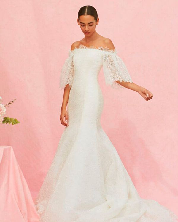 Vestido de novia bohemio de Carolina Herrera
