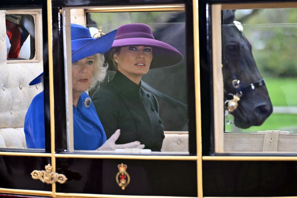 La reina Camilla y la Primera Dama de Estados Unidos, Melania Trump.