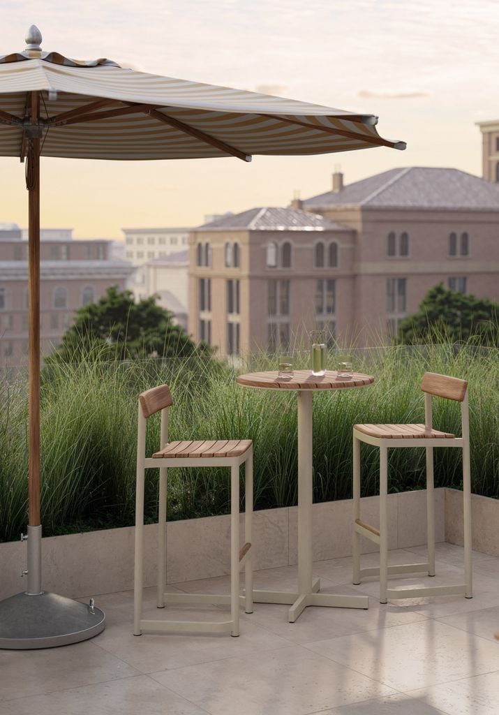 Rincón de bar en una terraza