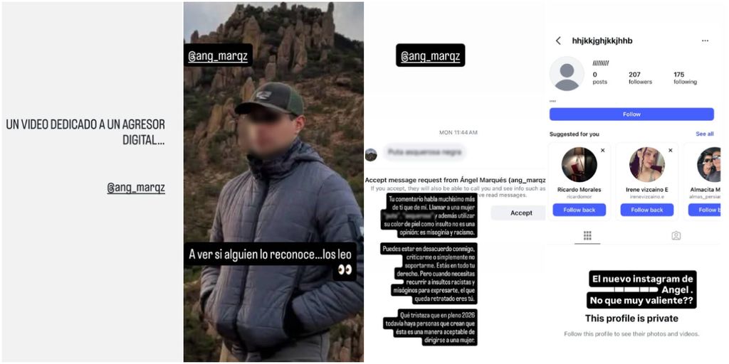 Sandra Echeverría expuso al usuario que le envió mensajes insultantes.