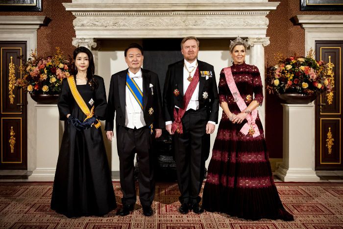 El presidente de Corea del Sur y su esposa de visita en Ámsterdam