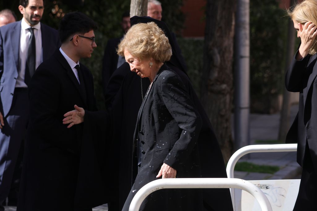 La reina Sofía en el funeral de Irene de Grecia en Madrid