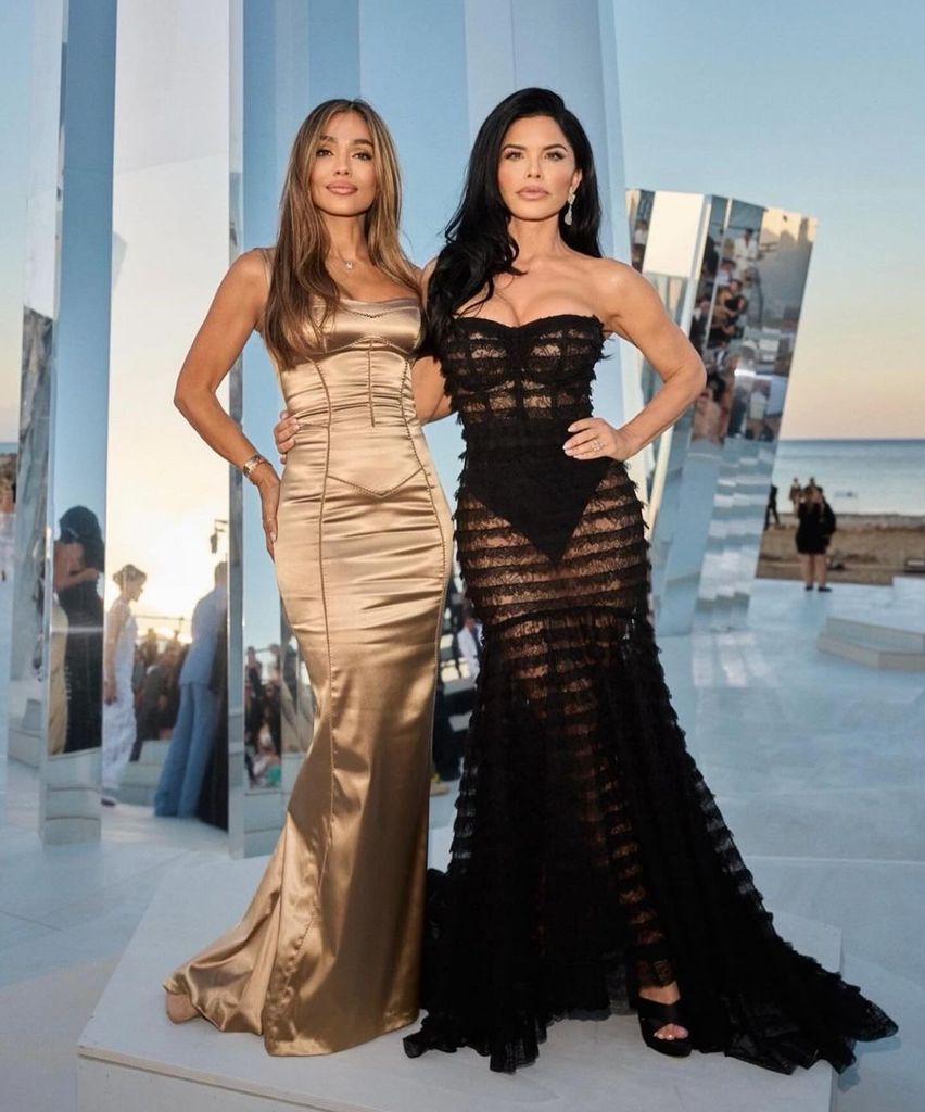 October Gonzalez y Lauren Sanchez en Italia