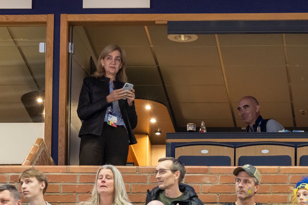 La infanta Cristina en el debut de Pablo Urdangarin con los Hispanos