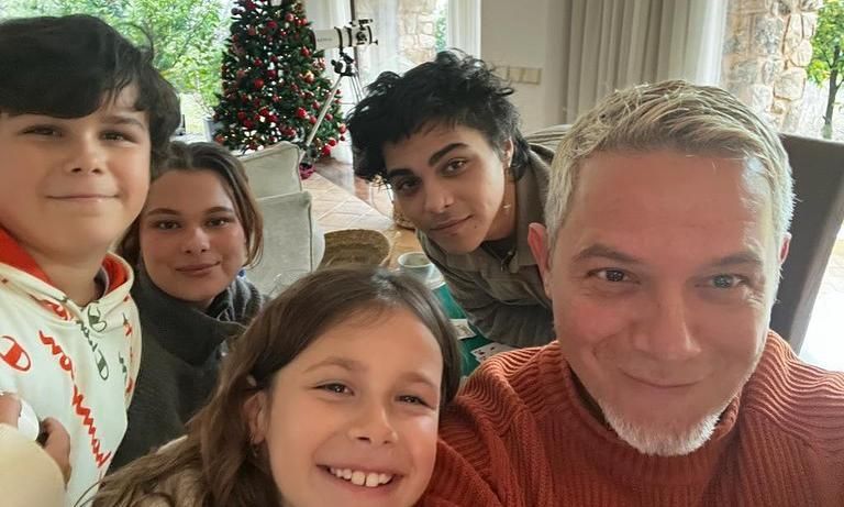 Alejandro Sanz y sus hijos