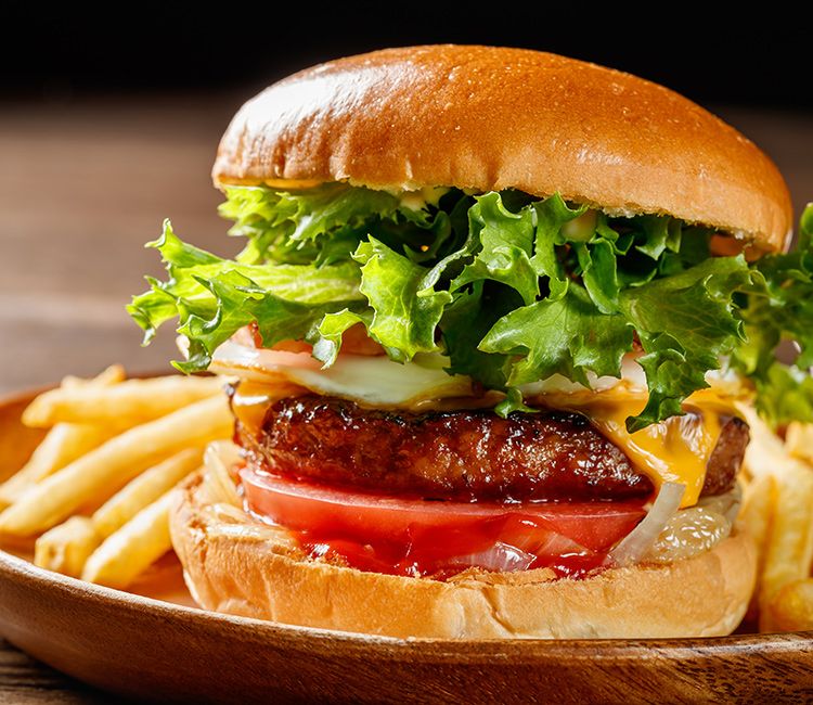 Hamburguesa con patatas