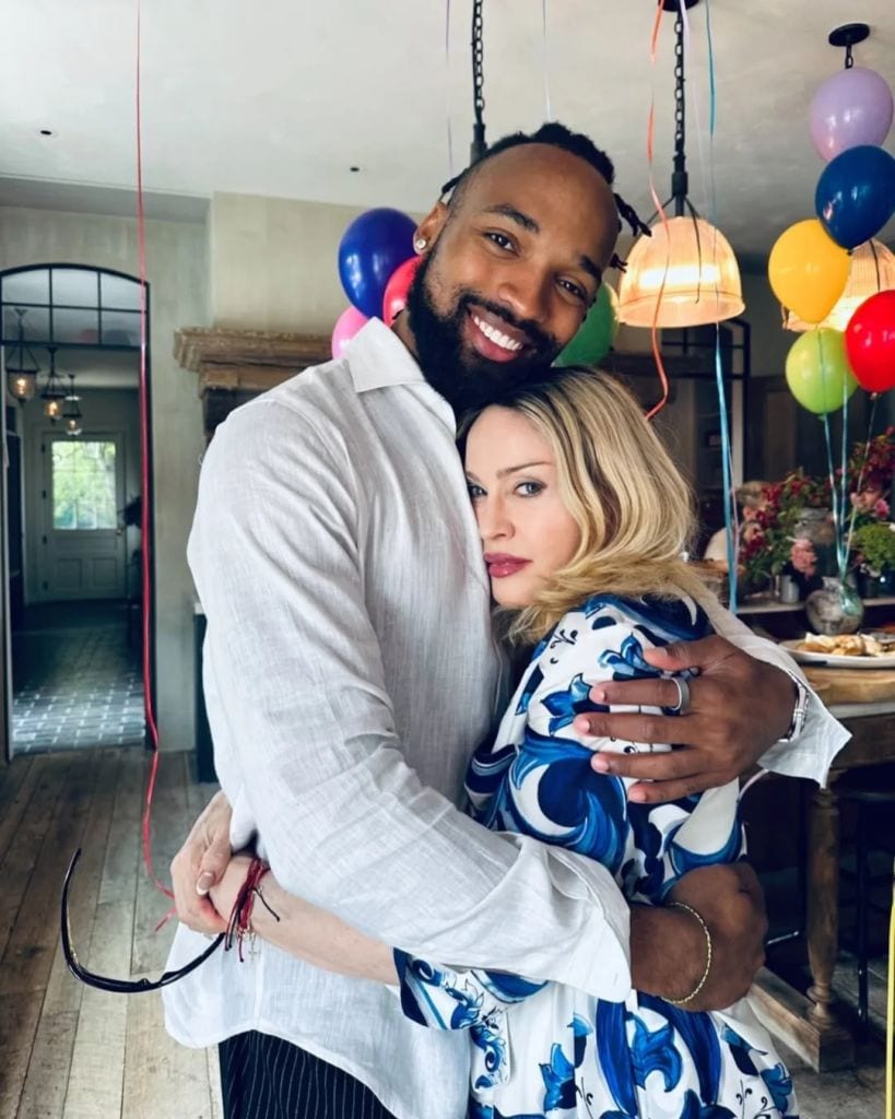 Akeem Morris y Madonna mantienen una relación desde mediados del año pasado 