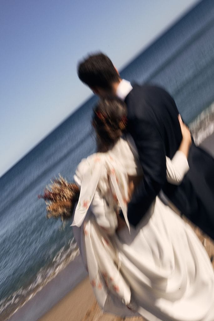 Novia viral Marta con vestido de Irene Toledano
