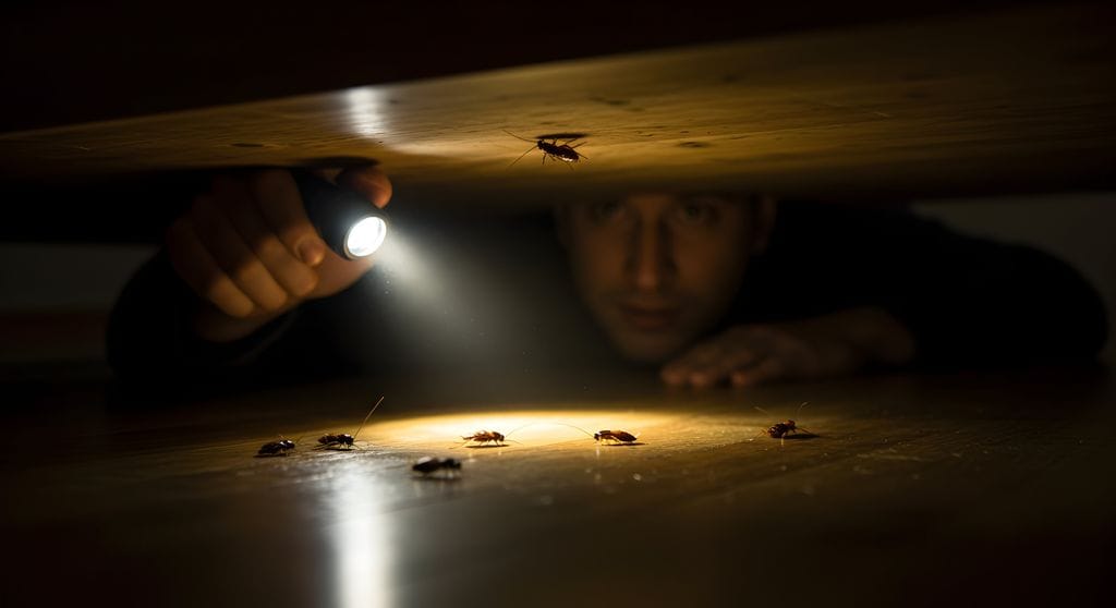 Buscando cucarachas con una linterna