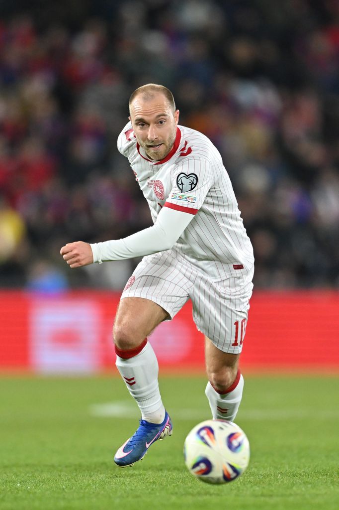 Eriksen durante un partido el pasado marzo