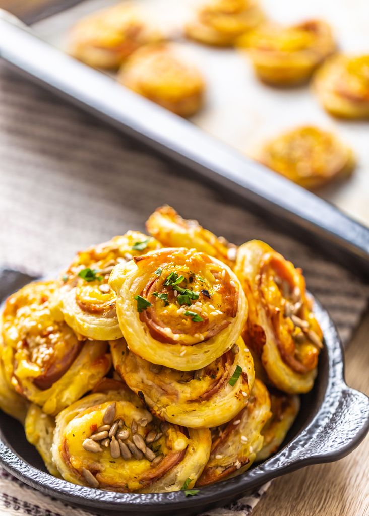 Hojaldre, ingrediente muy versátil para hacer aperitivos salados.