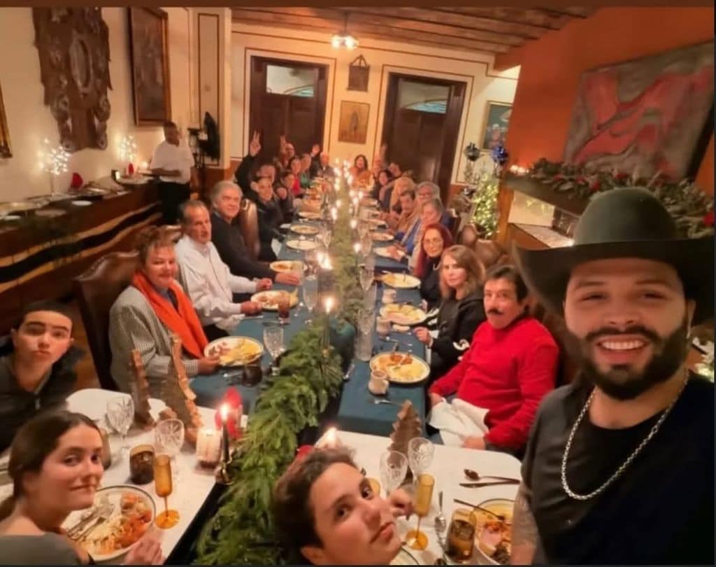 La familia Aguilar celebró junta la Navidad