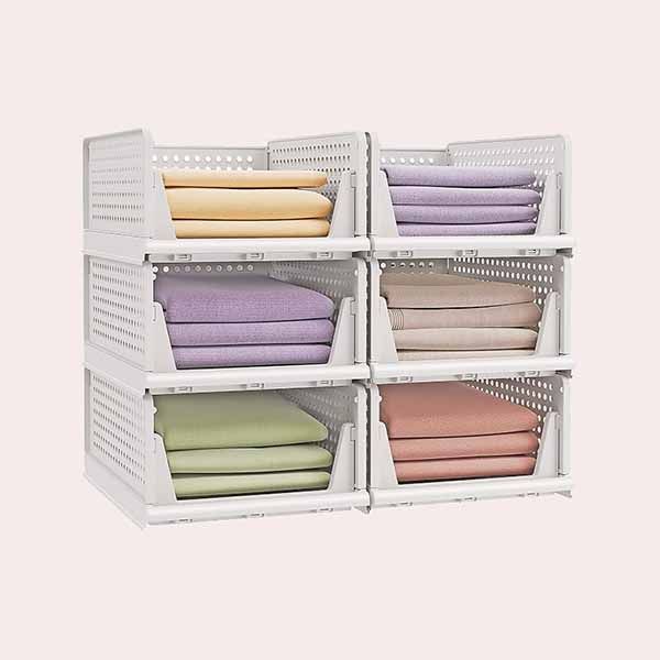 SONGMICS Cajas de Almacenaje de Plástico