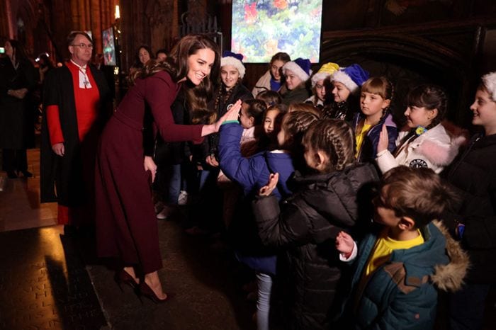 Kate Middleton en el concierto de villancicos de Navidad