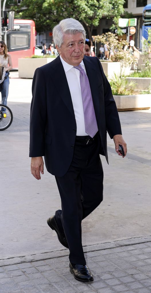 Enrique Cerezo, presidente del Atlético de Madrid, en la boda