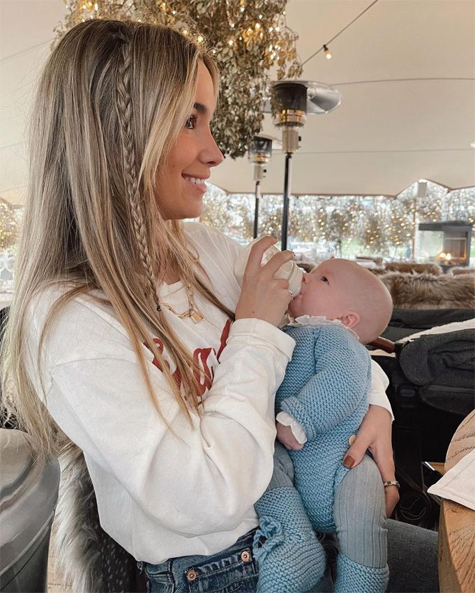 María Pombo con su hijo Martín