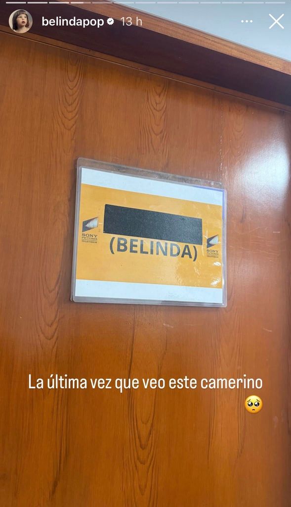 Belinda se puso sentimental, tras cerrar el capítulo de 'Carlota'.