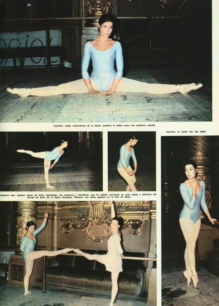Carolina de Mónaco haciendo ballet