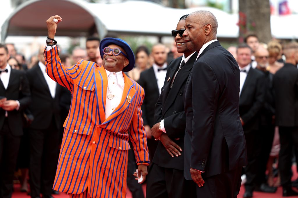 Denzel Washington estaba con Spike Lee y A$AP Rocky cuando fue sorprendido por el gesto de un fotógrafo.