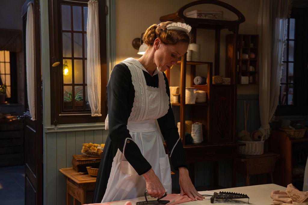 María Castro en el rodaje de la nueva temporada de 'La promesa'