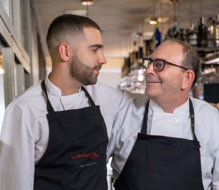 Miguel Ángel y Chencho Alonso, cocineros y propietarios de La Bodeguita del Arte