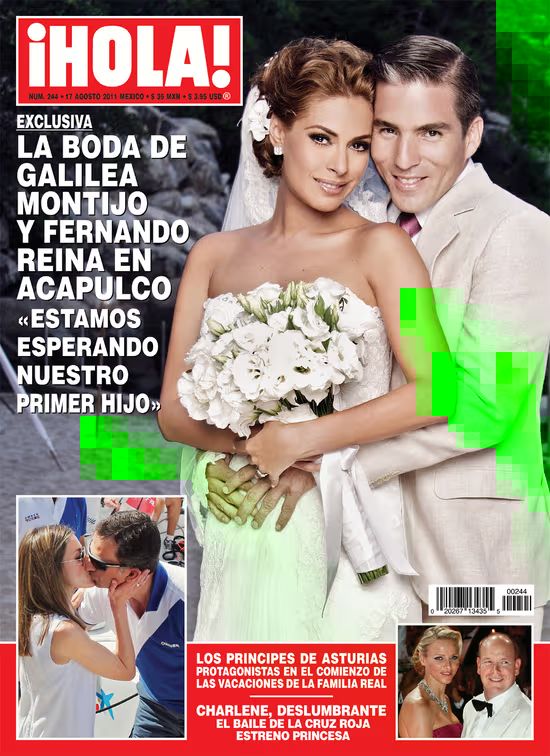 Galilea Montijo y Fernando Reina fueron portada en ¡HOLA! por su boda