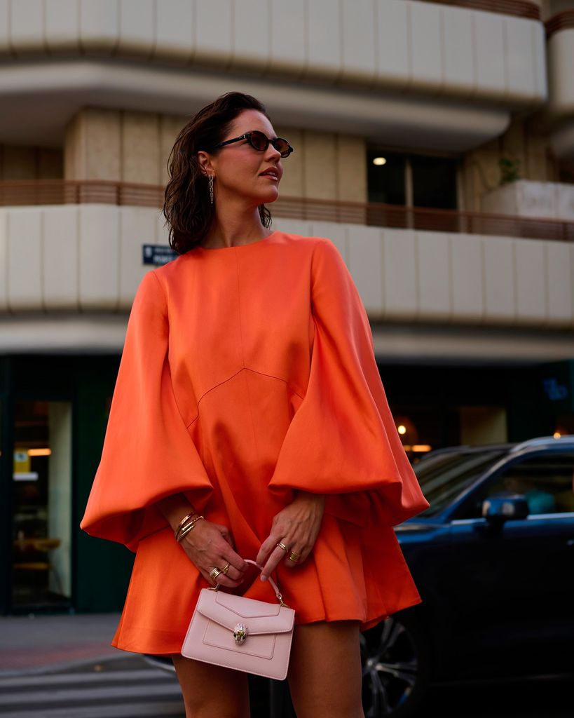 Isabelle Junot en el desfile de Carolina Herrera en Madrid