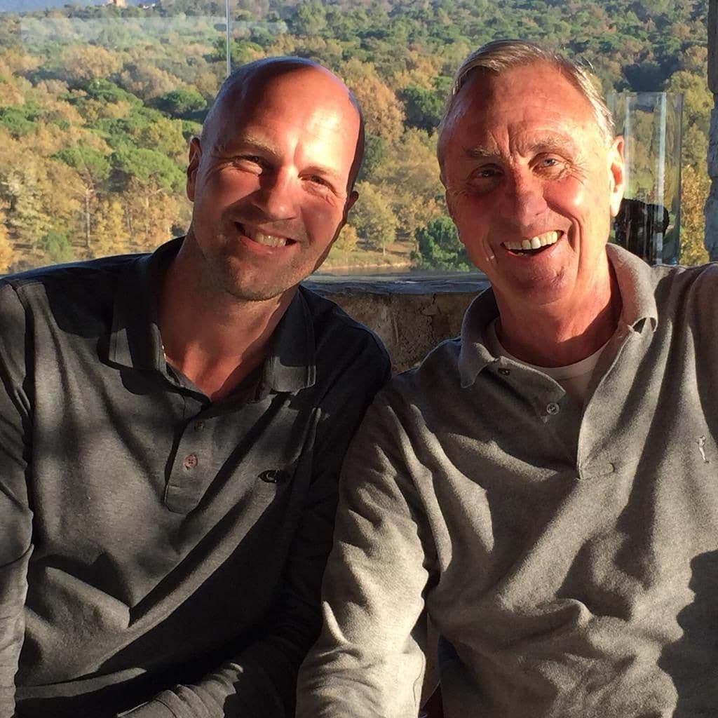 Jordi Cruyff y Johan Cruyff