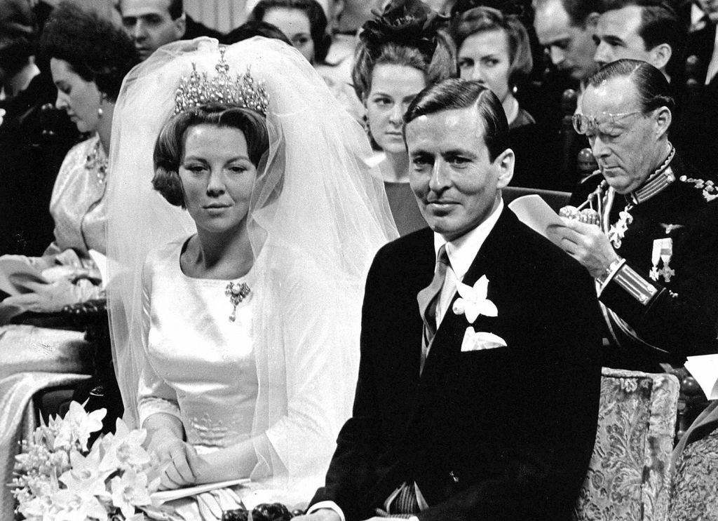La princesa Beatriz de Holanda en el día de su boda