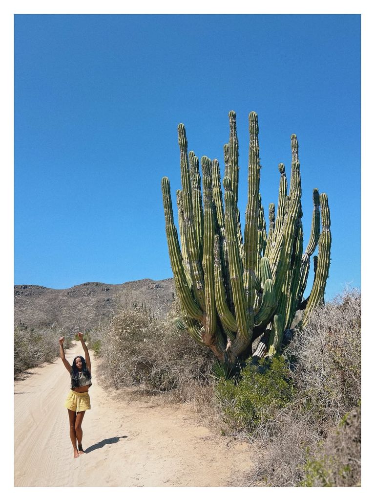 Raquel del Rosario, en su viaje a Baja California