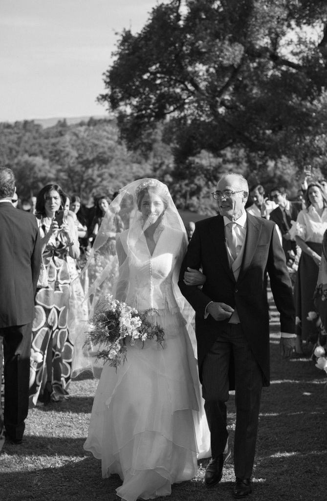 Look de novia de Marcela Mansergas