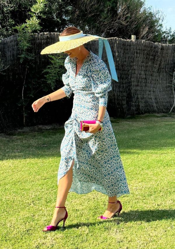El look de invitada a boda de Lourdes Montes