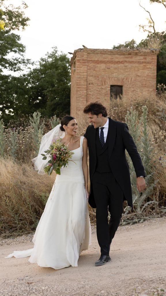 Lucía Páramo el día de su boda