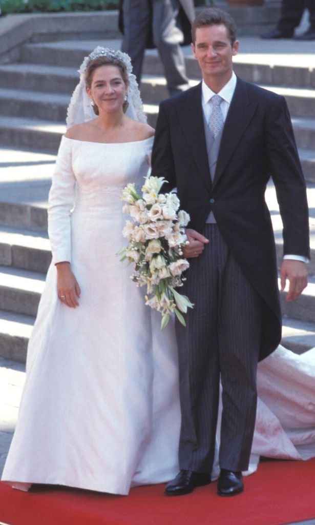 La infanta Cristina con Iñaki Urdangarin el día de su boda