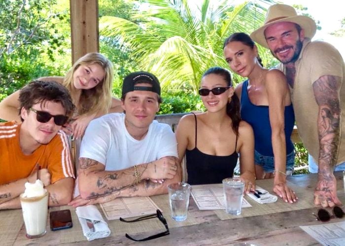 La familia Beckham