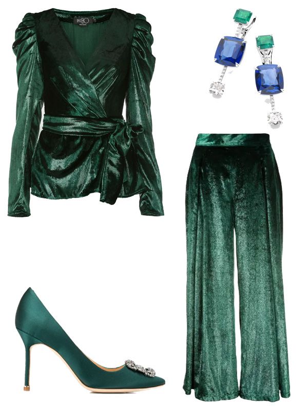 traje terciopelo esmeralda