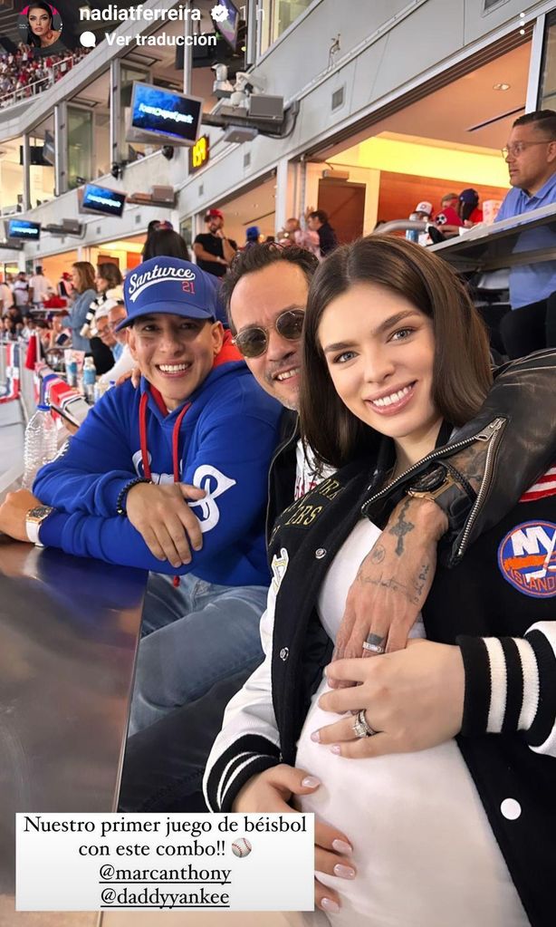 Daddy Yankee, Marc Anthony y Nadia Ferreira