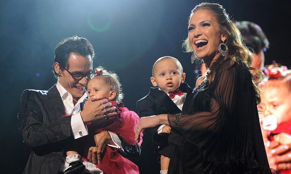 marc anthony jennifer lopez y sus hijos max y emme