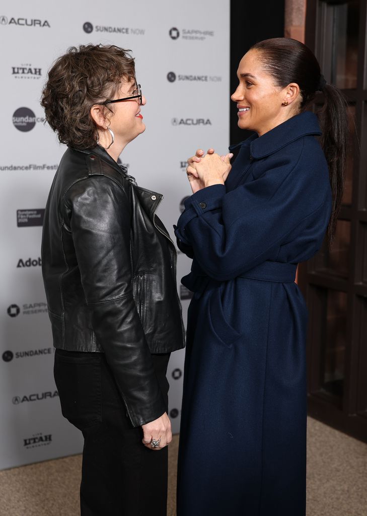 Meghan Markle con una coleta larga XL en el festival de Sundance, 2026.