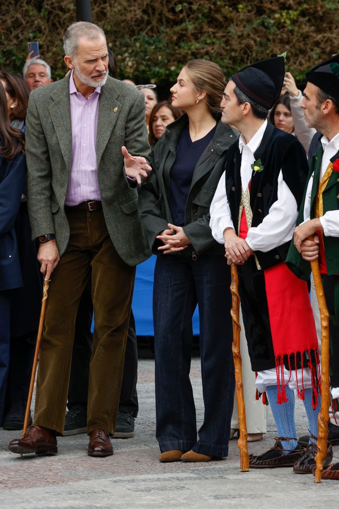 Felipe VI y la princesa Leonor en Llanes