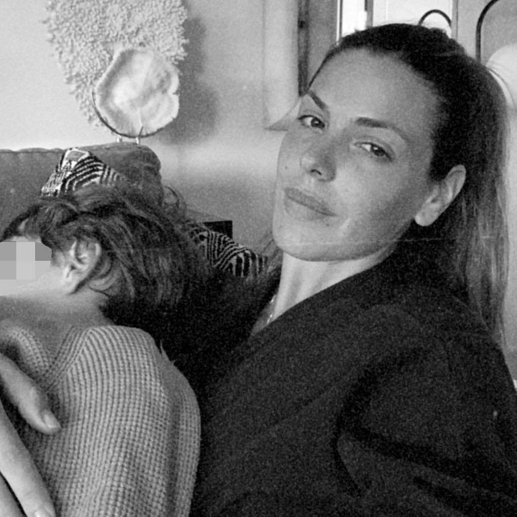 Laura Matamoros y su hijo