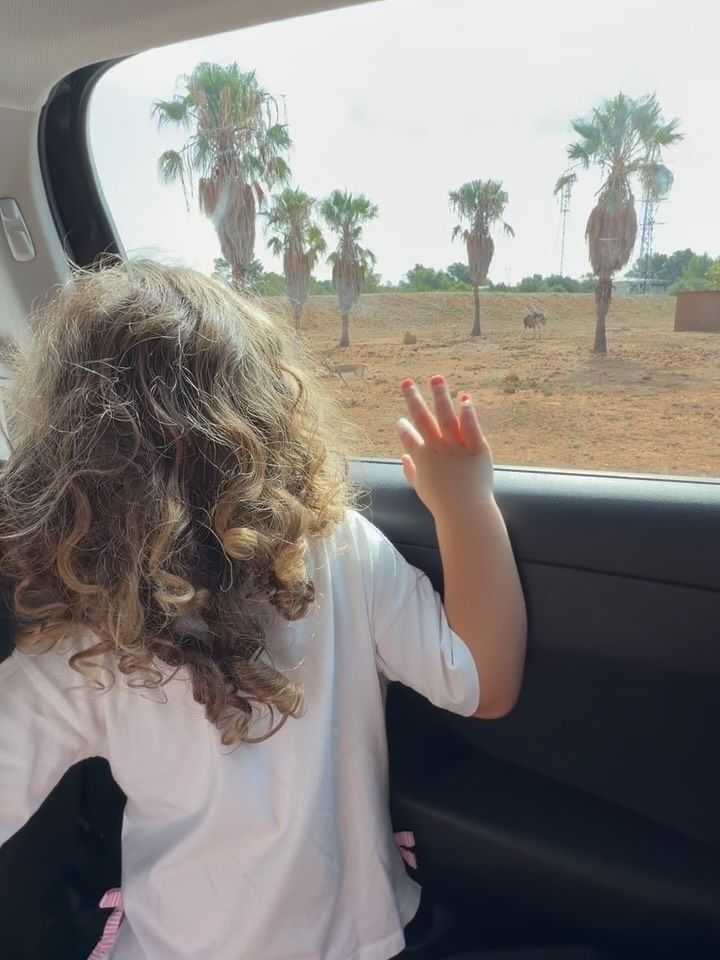 Ana Sandra disfrutando del safari