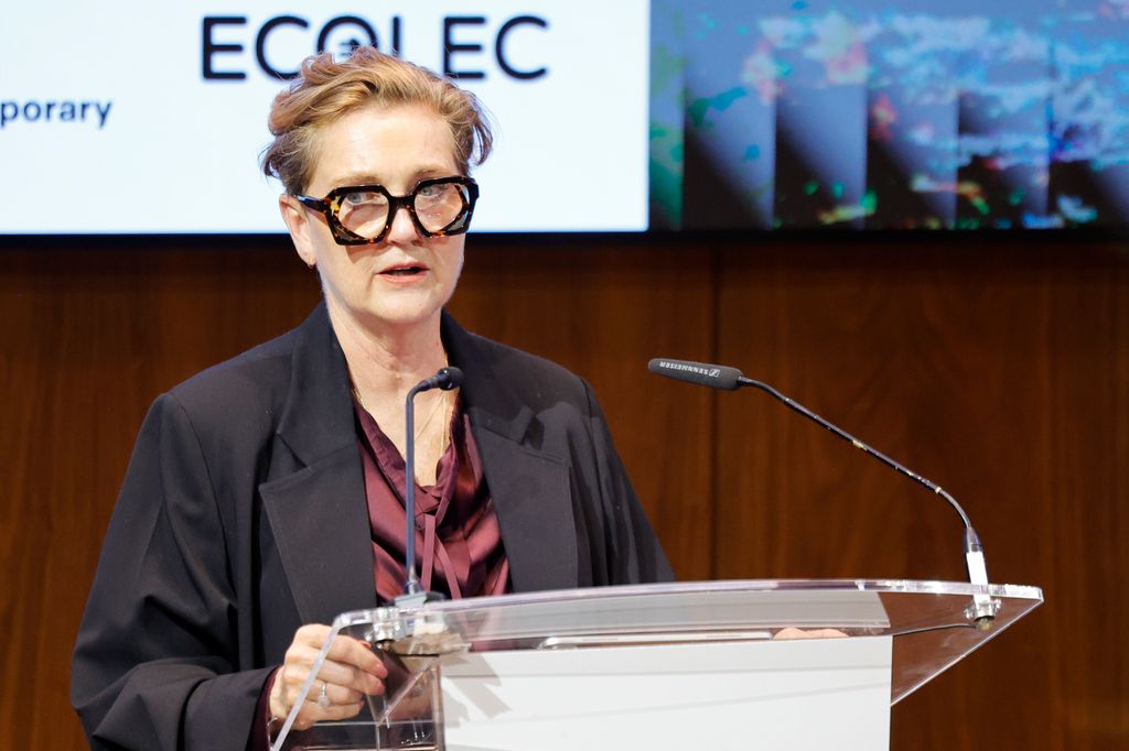 Francesca Thyssen, durante la presentación de 'Pedagogías de Guerra'